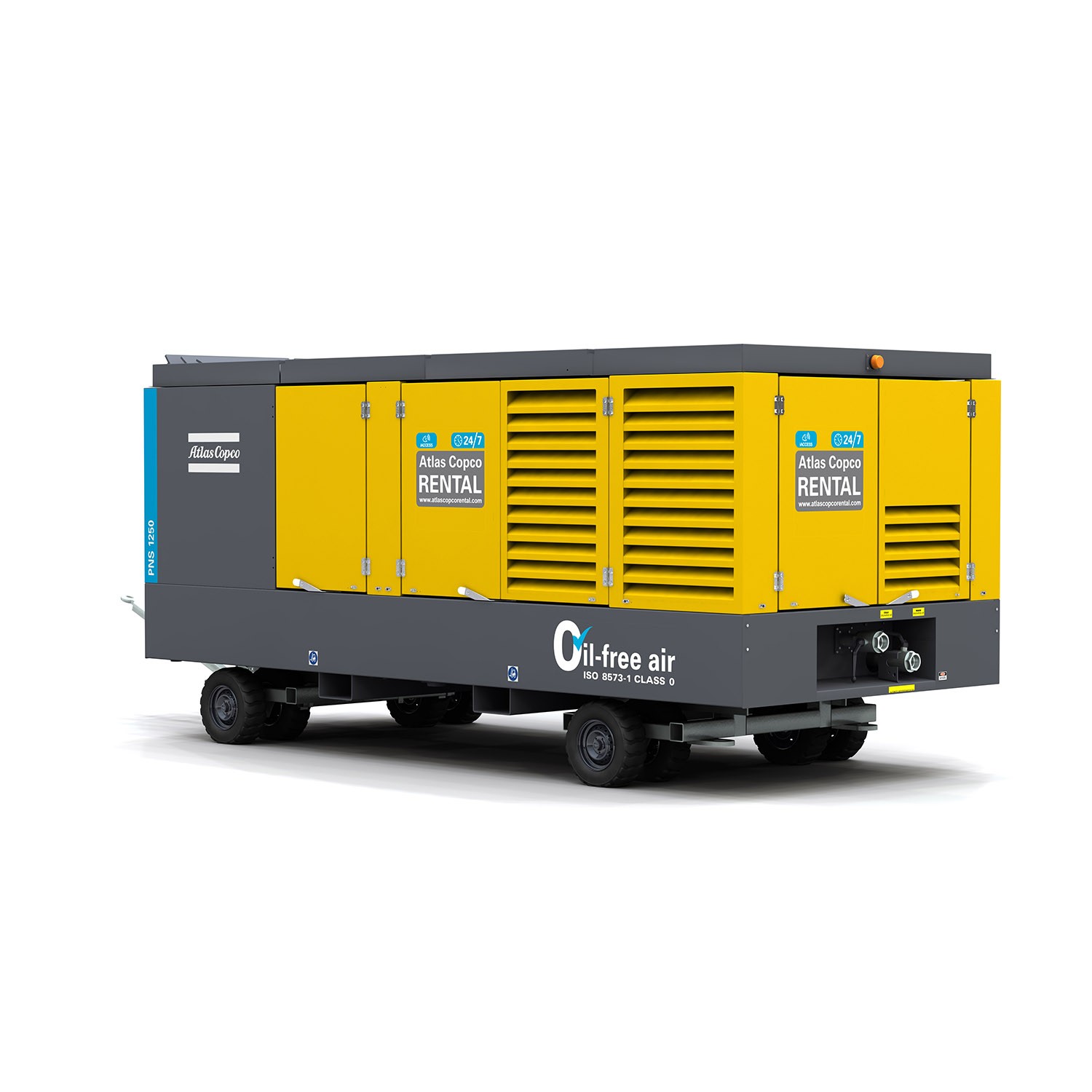 ATLAS COPCO - Location - Compresseur thermique PNS 1250 T4F - 100% exempt d'huile
