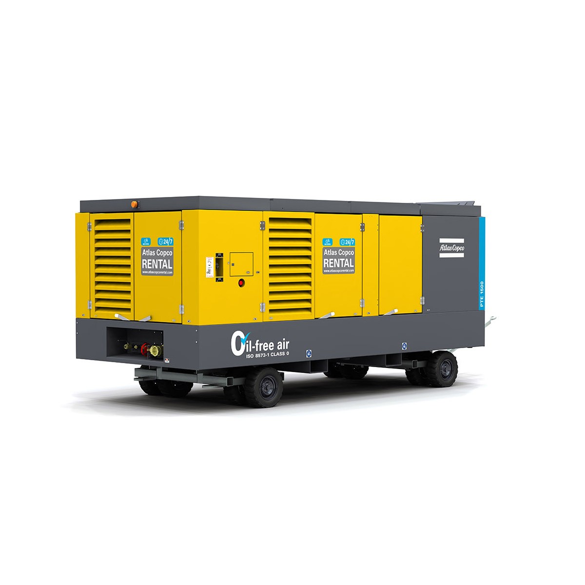 ATLAS COPCO - Location - Compresseur électrique à vis PTE 1500 - 100 % exempt d'huile