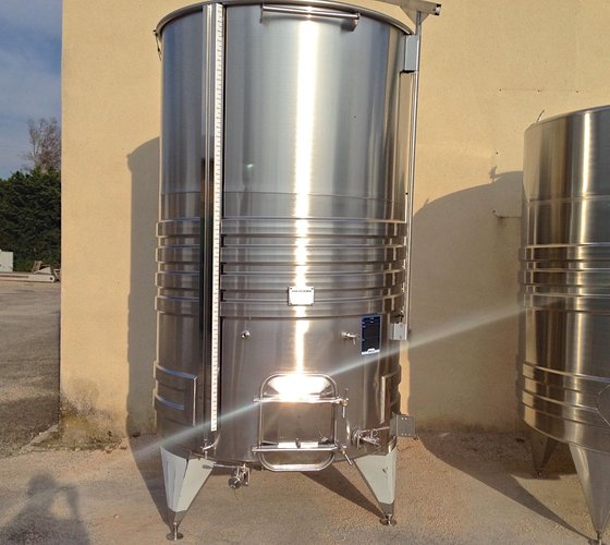50 hl Cuve INOX 304 chapeau flottant