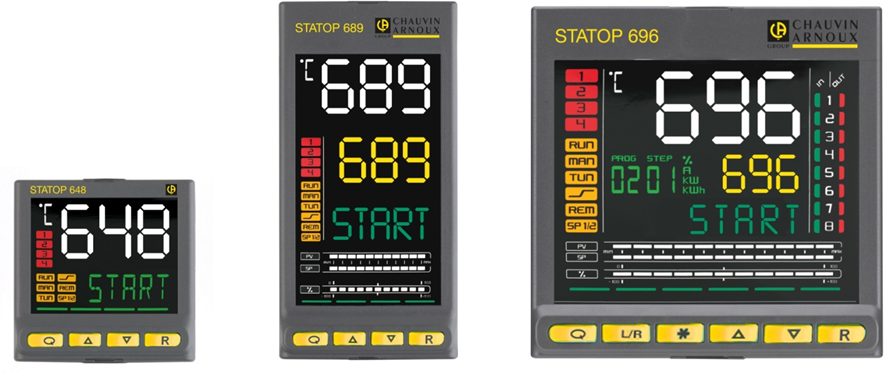 CHAUVIN ARNOUX GROUP - STATOP SERIE 600 - Régulateurs de température PID bi-boucle - PYROCONTROLE