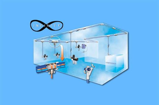 AIGNEP - INFINITY-Réseau d'air en aluminium