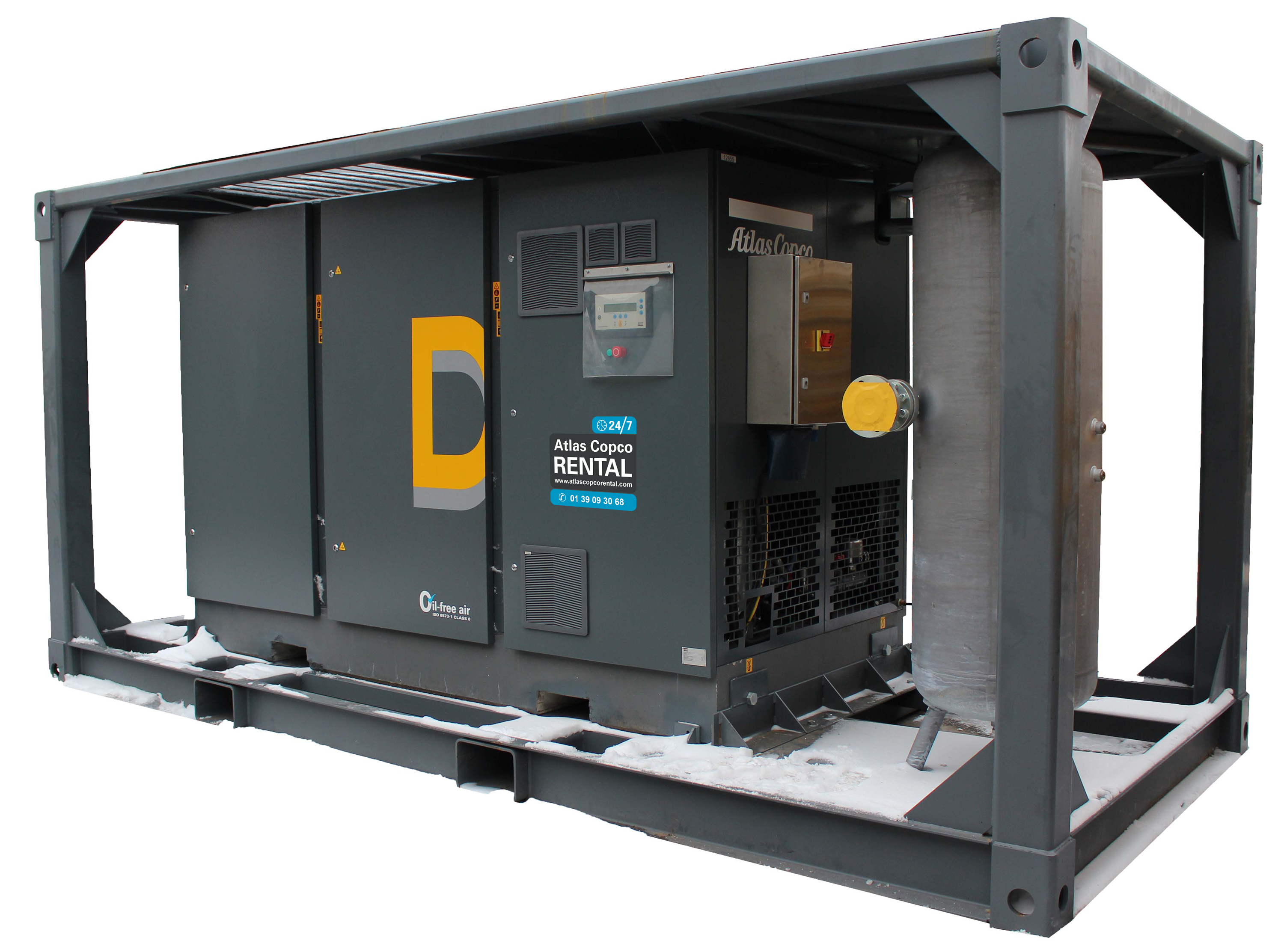 ATLAS COPCO - Location - Compresseur électrique à piston DXT 85 VSD - 100% exempt d'huile
