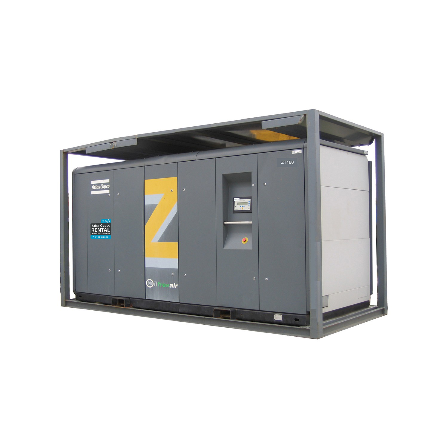 ATLAS COPCO - Location - Compresseur électrique à vis ZT >90 kW - 100% exempt d'huile