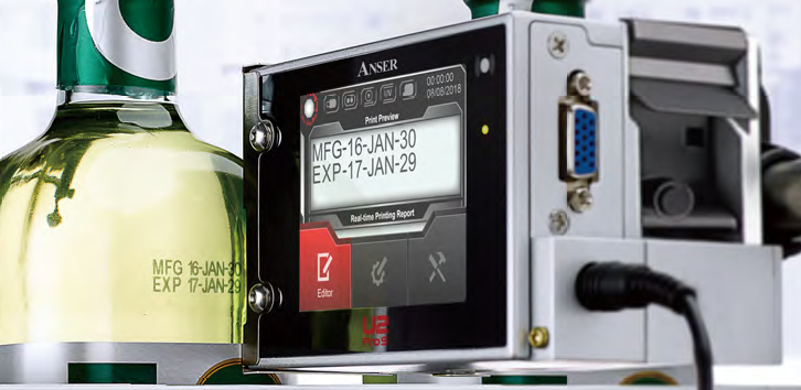 ROBELMARK - Anser U2 ProS Codeur jet d'encre thermique haute résolution.