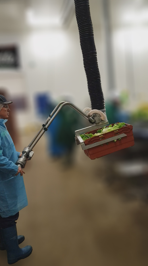 Manutention de bacs agroalimentaires